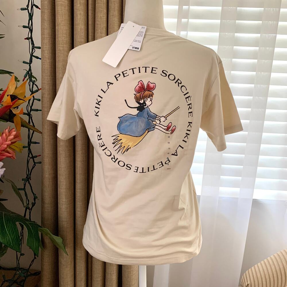 Uniqlo Kiki's Delivery Service Studio Ghibli T-shirt Natural (Kids, fits S)